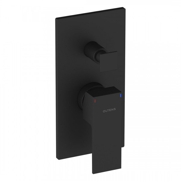 Oltens Gota bateria wannowo-prysznicowa podtynkowa czarny mat 34101300