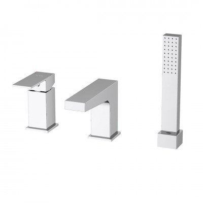 Oltens Gota bateria wannowa 3-otworowa chrom 34201100