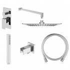 Oltens Gota kompletny zestaw prysznicowy podtynkowy deszczownica 30 cm chrom 36601100