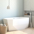 Oltens Gota bateria wannowa wolnostojąca chrom 34301100