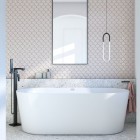 Oltens Gota bateria wannowa wolnostojąca czarny mat 34301300