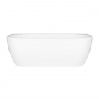 Oltens Begna wanna przyścienna 170x75 cm akrylowa owalna biała 12011000