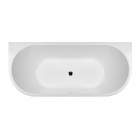 Oltens Begna wanna przyścienna 170x75 cm akrylowa owalna biała 12011000