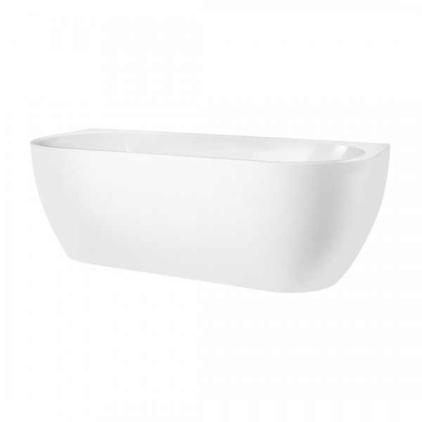 Oltens Begna wanna przyścienna 170x75 cm akrylowa owalna biała 12011000