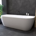 Oltens Begna wanna przyścienna 170x75 cm akrylowa owalna biała 12011000