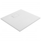 Oltens Bergytan brodzik kwadratowy 80x80 cm RockSurface biały 17100000