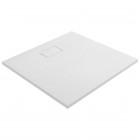 Oltens Bergytan brodzik kwadratowy 90x90 cm RockSurface biały 17101000