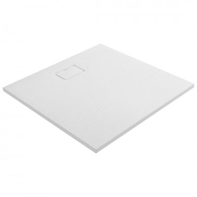 Oltens Bergytan brodzik kwadratowy 100x100 cm RockSurface biały 17102000