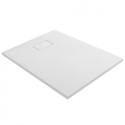 Oltens Bergytan brodzik prostokątny 100x80 cm RockSurface biały 15100000