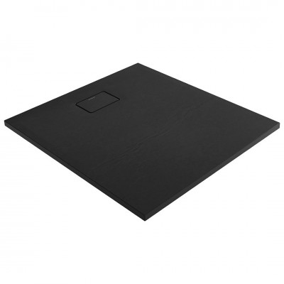 Oltens Bergytan brodzik prostokątny 100x90 cm RockSurface czarny mat 15101300 Oltens Bergytan brodzik prostokątny 100x90 cm RockSurface czarny mat 15101300