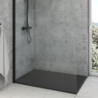 Oltens Bergytan brodzik prostokątny 120x70 cm RockSurface czarny mat 15102300