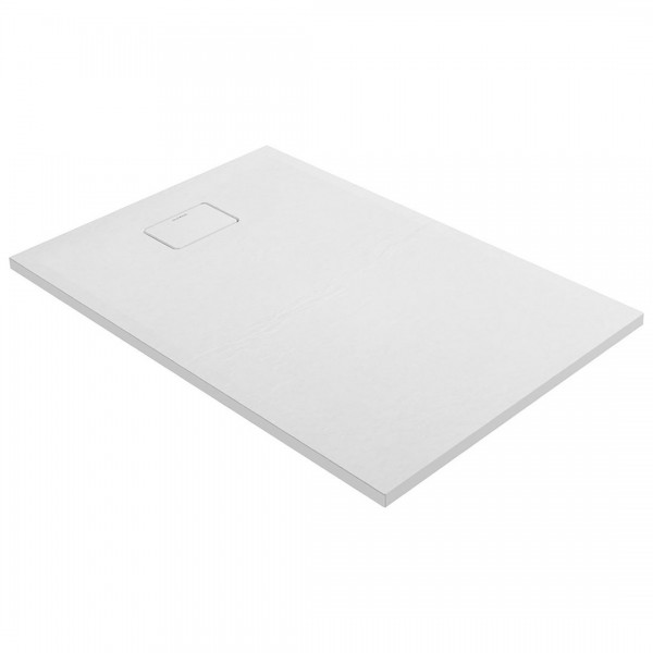 Oltens Bergytan brodzik prostokątny 120x80 cm RockSurface biały 15103000