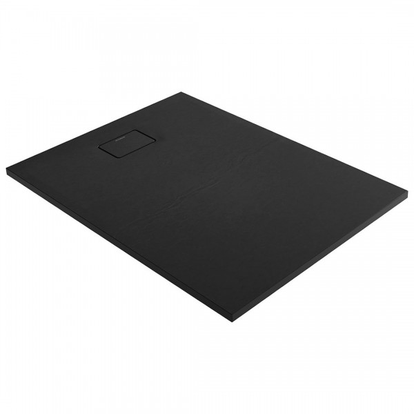OUTLET Oltens Bergytan brodzik prostokątny 120x90 cm RockSurface czarny mat 15104300