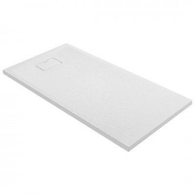 Oltens Bergytan brodzik prostokątny 140x70 cm RockSurface biały 15105000