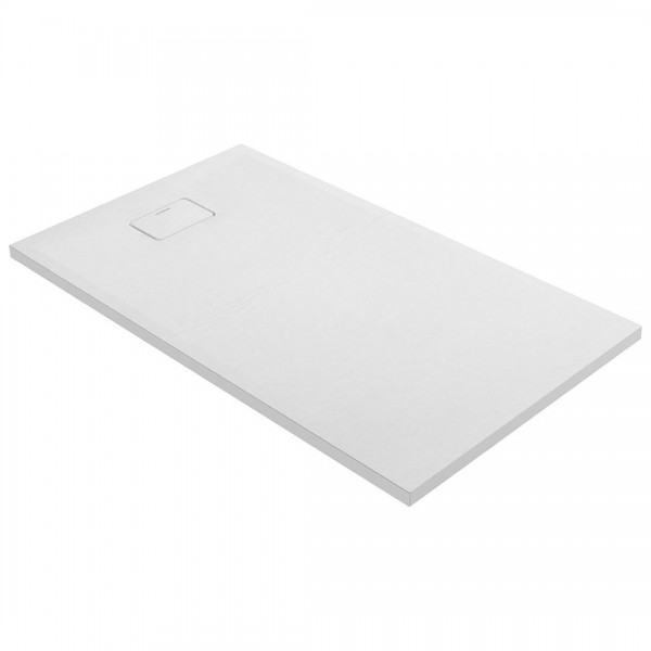 Oltens Bergytan brodzik prostokątny 140x80 cm RockSurface biały 15106000