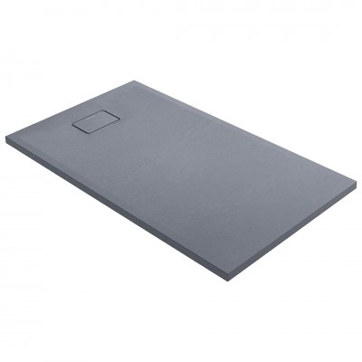 Oltens Bergytan brodzik prostokątny 140x80 cm RockSurface szary beton 15106700 Oltens Bergytan brodzik prostokątny 140x80 cm RockSurface szary beton 15106700