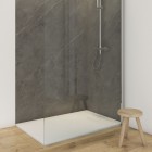 Oltens Bergytan brodzik prostokątny 140x90 cm RockSurface biały 15107000