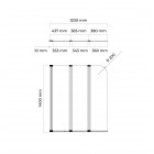 Oltens Blanda parawan nawannowy 120x140 cm 3-częściowy 23301100