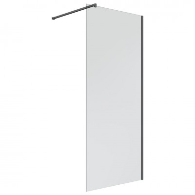 Oltens Bo ścianka prysznicowa Walk-In 110 cm profil czarny mat 22003300