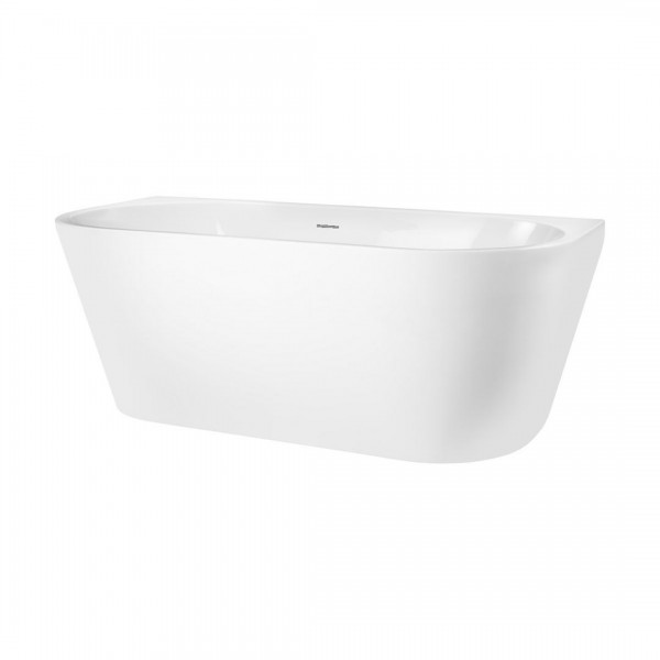 Oltens Delva wanna wolnostojąca przyścienna 150x70 cm akrylowa owalna biała 12018000