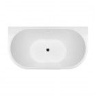 Oltens Delva wanna wolnostojąca przyścienna 150x70 cm akrylowa owalna biała 12018000