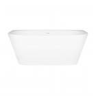 Oltens Delva wanna wolnostojąca przyścienna 170x80 cm akrylowa owalna biała 12019000