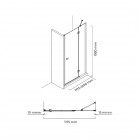 Oltens Disa drzwi prysznicowe 120 cm 21206100