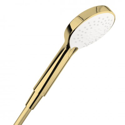 Oltens Driva EasyClick słuchawka prysznicowa złoty połysk/biały 37104800