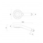 Oltens Driva EasyClick Gide zestaw prysznicowy czarny mat 36007300