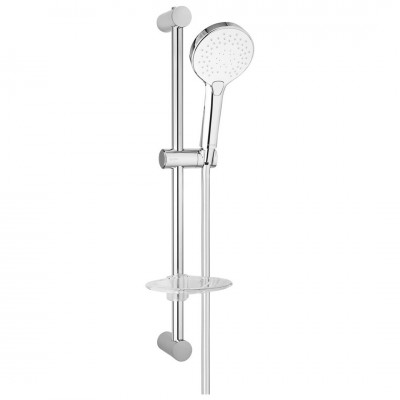 Oltens Driva EasyClick Alling 60 zestaw prysznicowy z mydelniczką chrom/biały 36004110