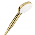 Oltens Driva EasyClick Alling 60 zestaw prysznicowy z mydelniczką złoty połysk/biały 36004080