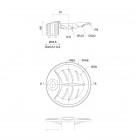 Oltens Driva EasyClick Alling 60 zestaw prysznicowy z mydelniczką złoty połysk/biały 36005080