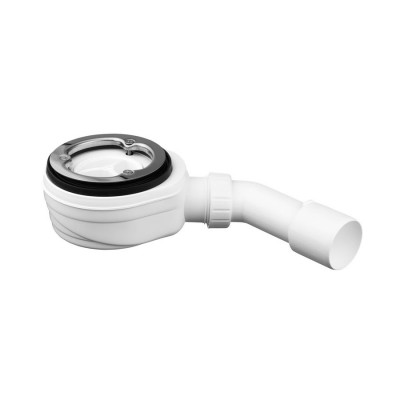 Oltens Pite Turbo syfon brodzikowy 90 mm bez pokrywy z metalową flanszą 08004000