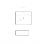 Oltens Duve umywalka 50,5x46 cm nablatowa prostokątna biała 41311000