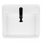 Oltens Duve umywalka 50,5x46 cm nablatowa prostokątna z powłoką SmartClean biała 41811000