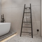 Instal Projekt Escada grzejnik łazienkowy elektryczny 160x60 cm czarny mat ESCE1-60/160C31