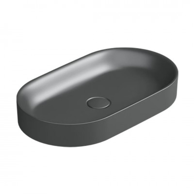 Catalano Horizon umywalka nablatowa 60x35 cm czarny mat 160AHZNS