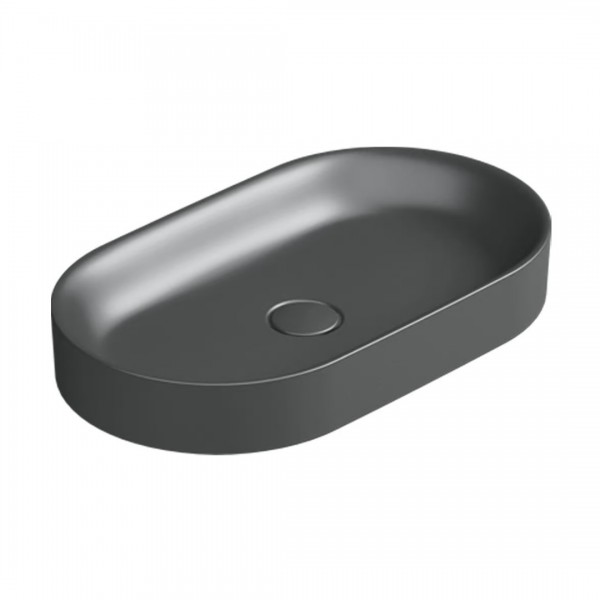 Catalano Horizon umywalka nablatowa 60x35 cm czarny mat 160AHZNS