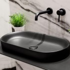 Catalano Horizon umywalka nablatowa 70x35 cm czarny mat 170AHZNS