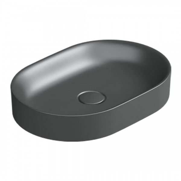 Catalano Horizon umywalka nablatowa 50x35 cm czarny mat 150AHZNS