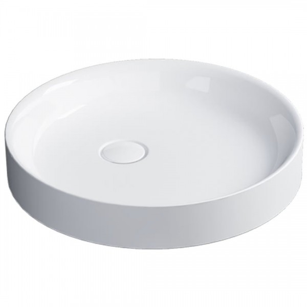 Catalano Horizon umywalka nablatowa okrągła 50 cm biały błyszczący 150THZ00