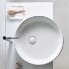 Catalano Horizon umywalka nablatowa okrągła 50 cm biały błyszczący 150THZ00