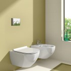 Catalano Sfera miska wisząca bezrantowa 54 cm 1VSF54R00 z deską wolnoopadającą 5SCSTP00 i mocowaniem