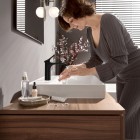 Hansgrohe Vivenis bateria umywalkowa stojąca czarny mat 75020670