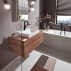Hansgrohe Vivenis bateria umywalkowa stojąca wysoka czarny mat 75030670