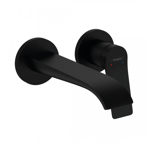 Hansgrohe Vivenis bateria umywalkowa podtynkowa wylewka 19,2 cm czarny mat 75050670