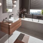 Hansgrohe Vivenis bateria wannowa ścienna czarny mat 75420670
