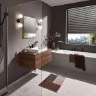 Hansgrohe Vivenis bateria nawannowa 4-otworowa czarny mat 75444670