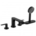 Hansgrohe Vivenis bateria nawannowa 4-otworowa czarny mat 75444670