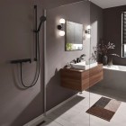 Hansgrohe Vivenis bateria prysznicowa ścienna czarny mat 75620670